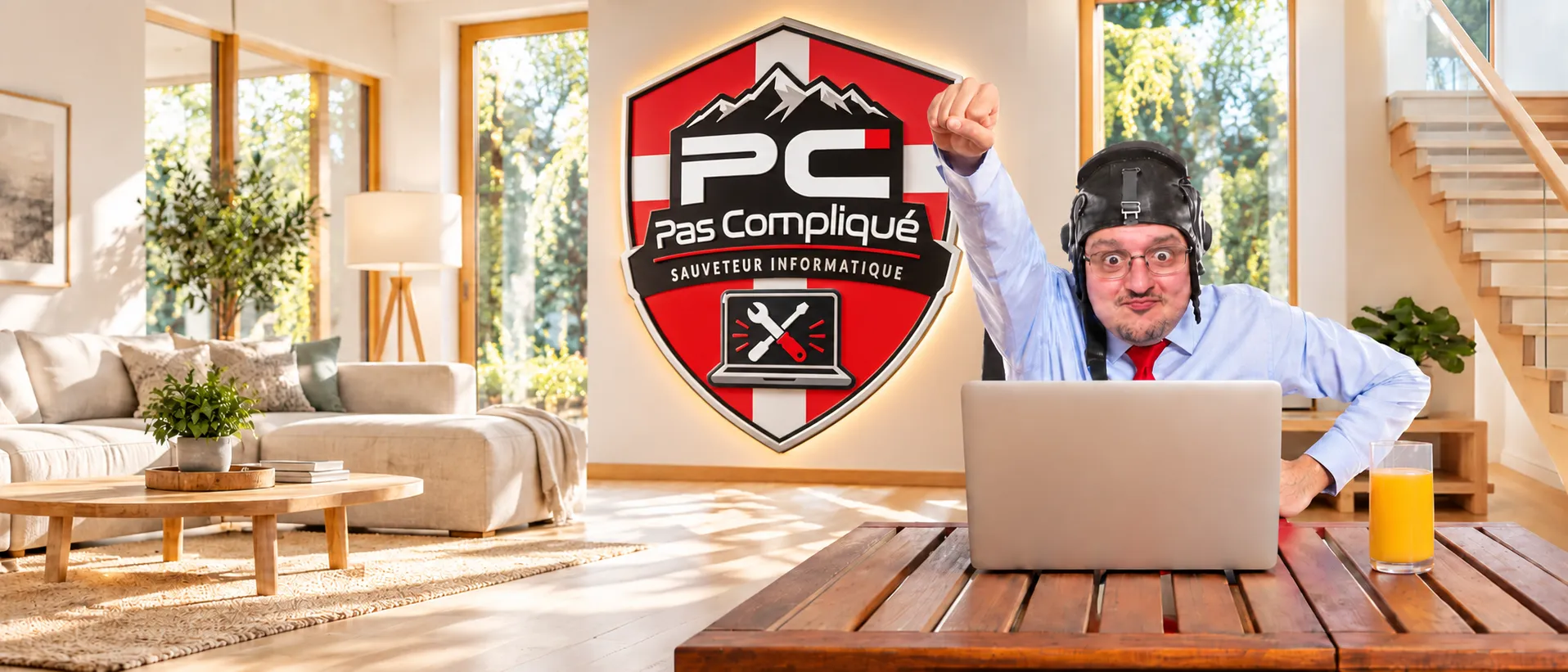 Stéphane Garric, dirigeant de PC Pas Compliqué, sauveteur informatique en Haute-Savoie et Savoie